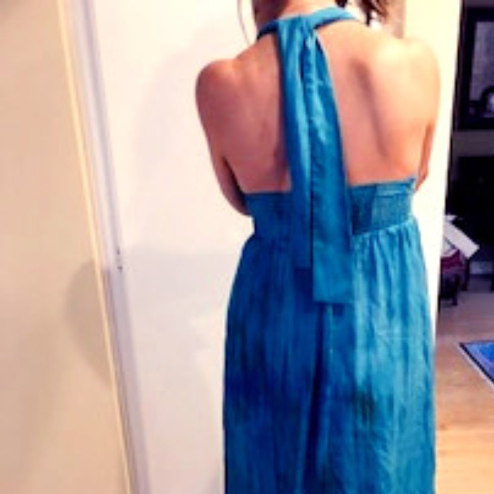 Alice + Olivia Tie Dyed Maxi Halter Dress - S/P